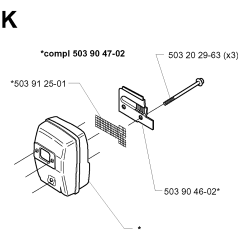 Muffler Assembly for 232RJ