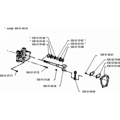 Crankshaft for Husqvarna 23 LC