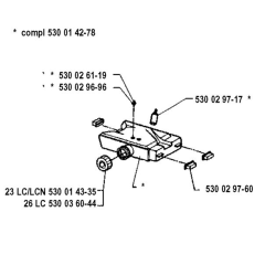 Fuel Tank for Husqvarna 23 LCN