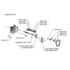 Crankshaft for Husqvarna 23 LCN