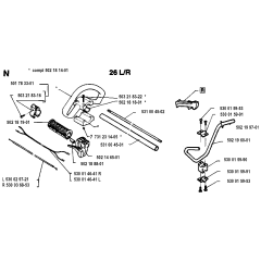 Handle & Controls for Husqvarna 23R