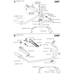 Handle & Controls for Husqvarna 240F