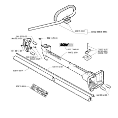 Shaft & Handle for Husqvarna 240 L