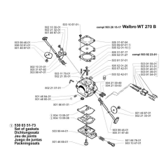 Carburetor for Husqvarna 240 L
