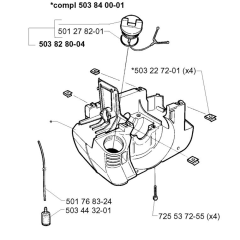 Crankcase for Husqvarna 240 L