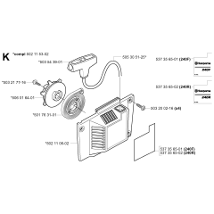 Starter Assembly for Husqvarna 240R