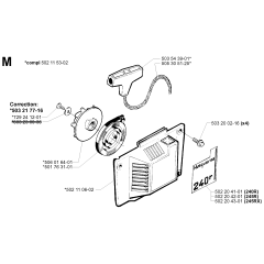 Starter Assembly for Husqvarna 245