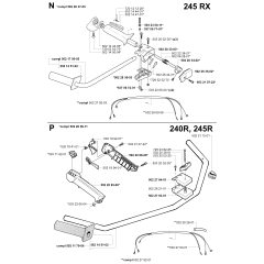 Handle & Controls for Husqvarna 245