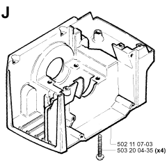 Crankcase Assembly for Husqvarna 245
