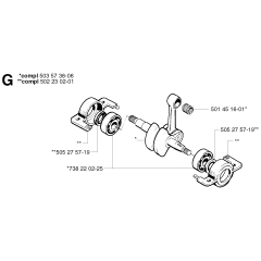 Crankshaft Assembly for 245R