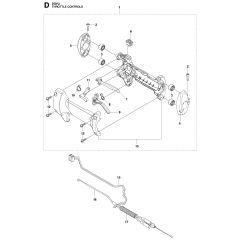 Throttle Controls for Husqvarna 253RJ
