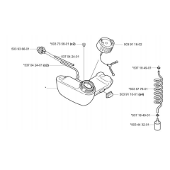 Fuel Tank for Husqvarna 323 L