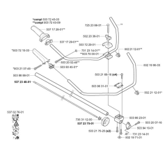 Shaft & Handle for Husqvarna 323 L