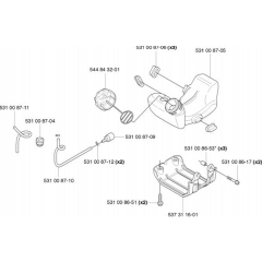 Fuel Tank for Husqvarna 324 LDx