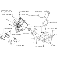Crankcase for Husqvarna 326 CX