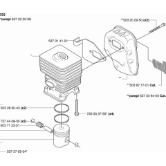 Cylinder, Piston & Muffler