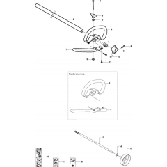 Shaft & Handle for Husqvarna