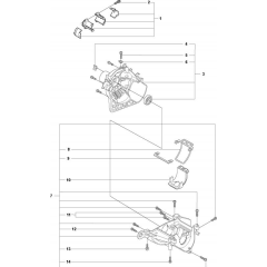 Crankcase for Husqvarna 326 LS