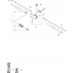 Shaft for Husqvarna 326 LS