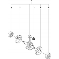 Crankshaft for Husqvarna 327 ES