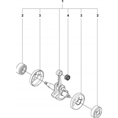Crankshaft for Husqvarna 327 LDx