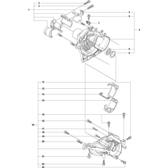 Crankcase for Husqvarna 327 LS
