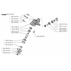 Bevel Gear for Husqvarna 32 BL