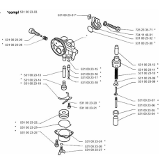 Carburetor for Husqvarna 32 BT