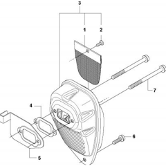 Muffler for Husqvarna 335 LS