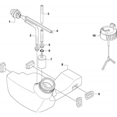 Fuel Tank for Husqvarna 335 LX