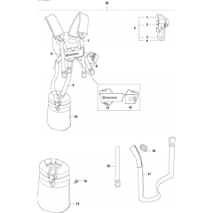 Harness for Husqvarna 335 LX
