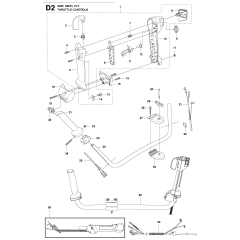 Throttle Controls for Husqvarna 343F