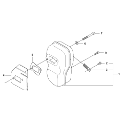 Muffler Assembly for 345RX