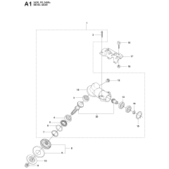 Bevel Gear Assembly for Husqvarna