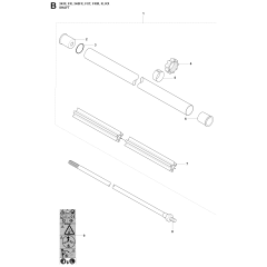 Shaft Assembly for Husqvarna 345R