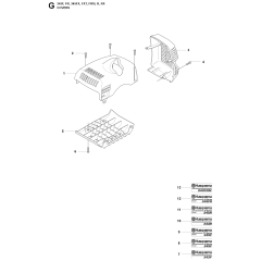 Cover Assembly for Husqvarna 345R