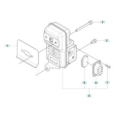 Muffler Assembly for Husqvarna 350BF