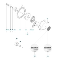 Starter Assembly for Husqvarna 350BF