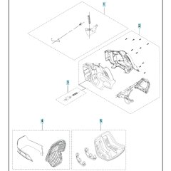 Handle Assembly for Husqvarna 350iB
