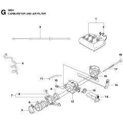 Carburetor & Air Filter for 365H