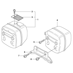 Muffler Assembly for Husqvarna