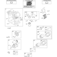 Camshaft, Cylinder & Piston