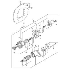 Starter Motor Assembly for Yanmar