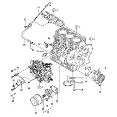 Oil System for Yanmar 3TNV88-BPTS