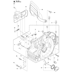 Crankcase Assembly for Husqvarna 445