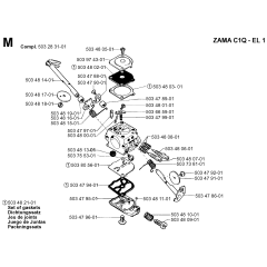 Carburetor Assembly Husqvarna 45