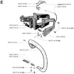 Handle Assembly for Husqvarna 45
