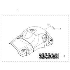 Cylinder Cover for Husqvarna 455e