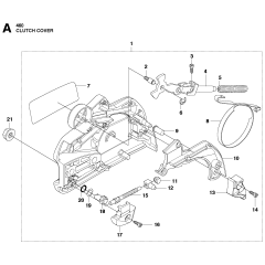 Clutch Cover for Husqvarna 460