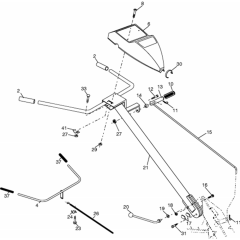 Handle & Controls for Husqvarna 500 RTT
